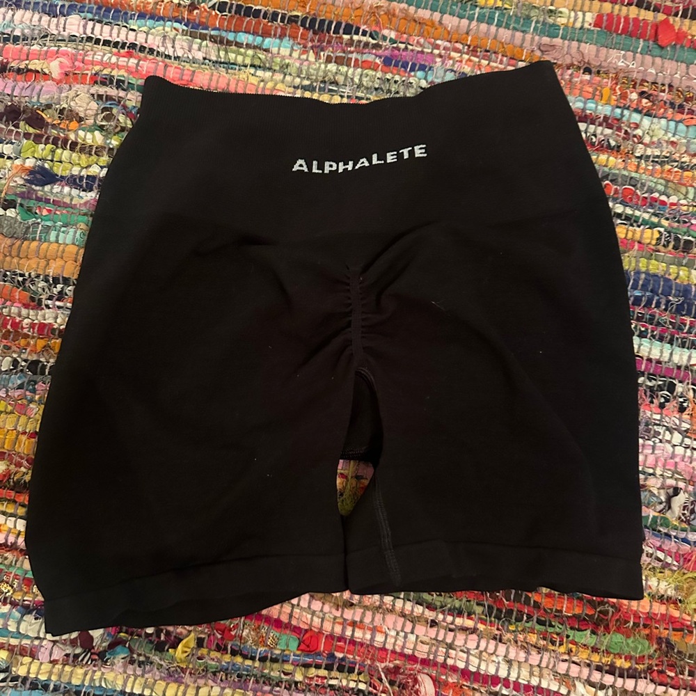 Alphalete Women's Black Biker Shorts